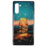 Husă Samsung Galaxy Note 10, Tip Carte, UV Copy Glass, Lights