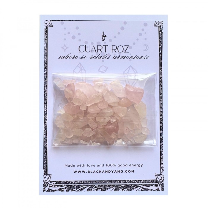 Cuart roz pietre chips - iubire si relatii armonioase
