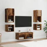 Cumpara ieftin Unitati pentru Pereti de TV 8 buc. 30,5 x 30 x 60 cm Lemn vechi