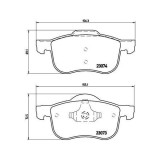 Placute frana Volvo S60 I (384) 07.00-04.10, S80 I (184) 05.98-02.08, V70 2 (285) 11.99-12.08, Xc70 I Cross Country (295) 10.97-10.07, Fata, BREMBO