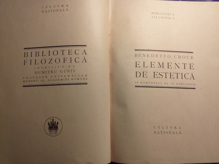 Elemente de estetică- Benedetto Croce