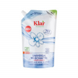 Detergent bio lichid pentru rufe, fara parfum, cu Nuci de Sapun, Ecopack, 1,5L, Klar