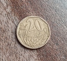 C50 - Moneda foarte veche - 20 centi - Africa de Sud - 2004