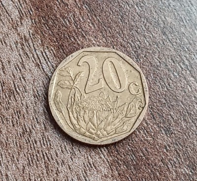 C50 - Moneda foarte veche - 20 centi - Africa de Sud - 2004 foto