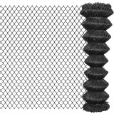 Cumpara ieftin Gard plasă de s&acirc;rmă, gri, 15 x 1,5 m, oțel