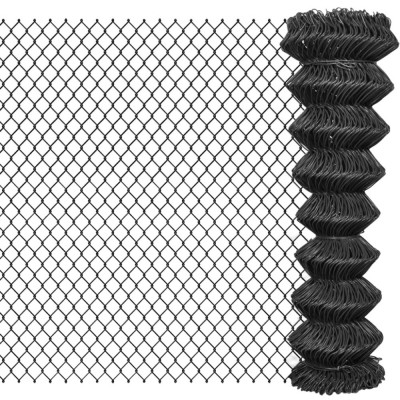 vidaXL Gard plasă de s&amp;acirc;rmă, gri, 25 x 1,5 m, oțel foto