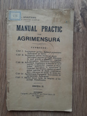 A. Anastasiu manual practic de agrimensura Bucuresti 1927 foto