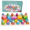 Joc logaritmic Multifunctional, numarare, pescuit magnetic, prindere albinute, sortare forme, 4 in 1, 32X19X5