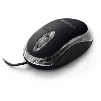 Mouse optic USB , 1000 DPI, Extreme Camille, cu 3 butoane, lungime cablu 1.2 metri, negru foto