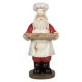 Cumpara ieftin Figurina Mos Craciun Bucatar polirasina multicolora 40x39x81 cm