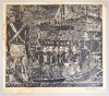 &quot;Imbarcarea prizonierilor&quot; xilogravura veche, Istorice, Cerneala, Altul