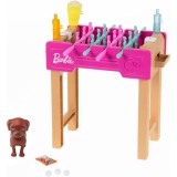 Set de joaca Barbie - Masa de fotbal cu accesorii