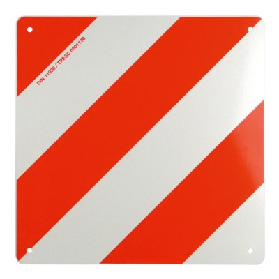 Placa reflectorizanta semnalizare gabarit depasit, din metal, Carpoint, 42,3 x 42,3 cm , CARGO foto