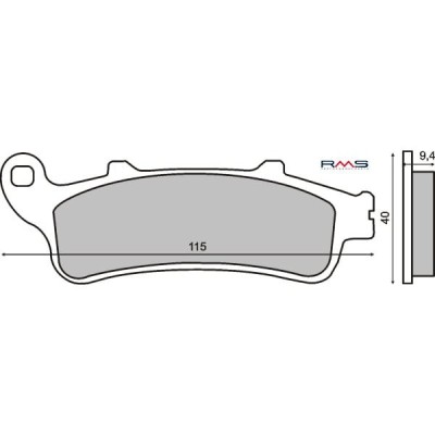 Placute frana fata scuter Honda Pantheon 125cc RMS foto
