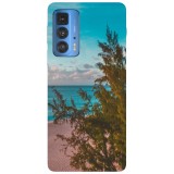 Husa compatibila cu Motorola Edge 20 Lite model Green sea, Silicon, TPU, Viceversa, Transparent, Carcasa