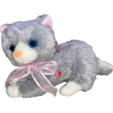 Jucarie de plus muzicala pisica gri