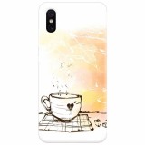 Husa silicon pentru Xiaomi Mi 8 Pro, Coffe Love
