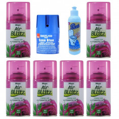 6 x Odorizant Camera, Air Bllitz Tea + Sano Blue Odorizant wc + Pons Toaleta