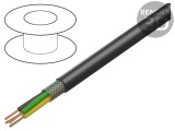 Cablu LiYCY UNITRONIC&reg; BK 2x1,5mm2 ecranat negru - 500V