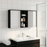 vidaXL Set dulap baie pentru 3 pcs 116 x 16 x 62,5 cm Lemn compozit 3403809