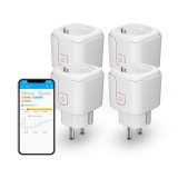 Cumpara ieftin Priza inteligenta THIRDREALITY Zigbee, set 4 bucati, 16A, Tip F, monitorizare consum, repetor Zigbee