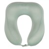 Pernă Călătorie, Anatomica, Memory Foam, Fermoar Detasabil, Culoare Gri Taupe, Dimensiuni 27x23x13 cm, Oem