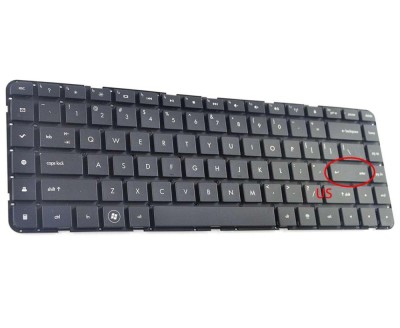Tastatura HP V112846BS1 layout US fara rama enter mic, Pavilion dv6 3000 CTO layout US fara rama enter mic foto