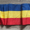 Material textil tricolor din perioada comunista