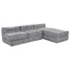 Pernă 4 pcs Gri deschis 70 x 70 x 54 cm Poliester