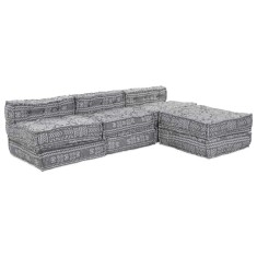 vidaXL Pernă 4 pcs Gri deschis 70 x 70 x 54 cm Poliester