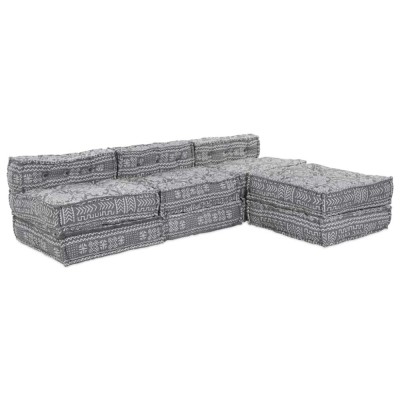 Pernă 4 pcs Gri deschis 70 x 70 x 54 cm Poliester foto