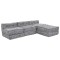 Pernă 4 pcs Gri deschis 70 x 70 x 54 cm Poliester