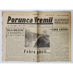 PORUNCA VREMII , ZIAR , No. 1473 , 11 OCTOMBRIE 1939