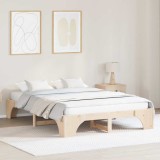Cadru de pat 150x200 cm din lemn masiv de pin