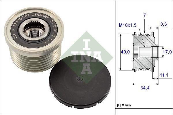 INA 535 0164 10 Sistem roata libera, generator