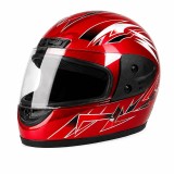 Casca Moto/Scuter Full Face FIXATO, Viziera Detasabila, Marime Universala 59-62cm, Rosu