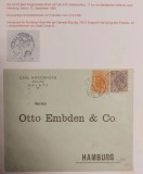 Romania 1906 - Scrisoare circulata GALATI-HAMBURG