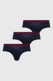 HUGO slip 3-pack bărbați, culoarea bleumarin 50503100