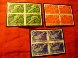 Serie Liechtenstein 1967 - Basme , 3 valori in blocuri de 4val., Nestampilat