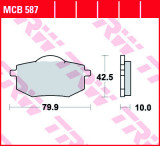 Cumpara ieftin Set placute frana fata TRW MCB587 - Yamaha XV 535 H Virago (88-94) - XV 535 N Virago (988-93) 4T 535cc