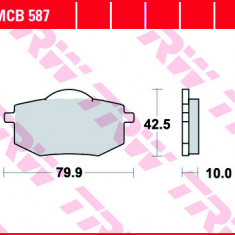 Set placute frana fata TRW MCB587 - Yamaha XV 535 H Virago (88-94) - XV 535 N Virago (988-93) 4T 535cc