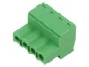 Regletă de conexiuni deconectabilă 5mm verde