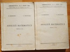 Analiza matematica partea I si II- N.Gheorghiu, T.Precupanu Copertile uzate