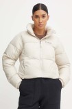Columbia geaca Puffect Colorblock femei, culoarea bej, de iarna, 2088501