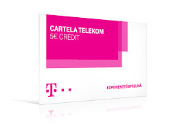 Cartela SIM (cu numar nou) Telekom cu 5 euro credit