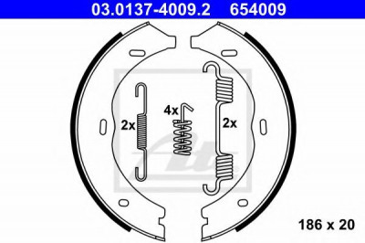 Set saboti frana, frana de mana MERCEDES V-CLASS (W447) (2014 - 2016) ATE 03.0137-4009.2 foto