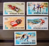 Niger 1979 sport Jocurile olimpice Lake Placid 80 serie 5v. neștampilata
