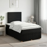 Cumpara ieftin Pat boxspring cu saltea Negru 120 x 200 cm Tesatura