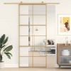 VidaXL Ușă glisantă, auriu, 90x205 cm, sticlă ESG mată și aluminiu 155167