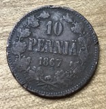 MNDSTR053 Finlanda 10 pennia 1867